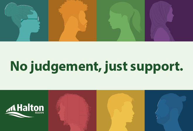 No judgement, just support.