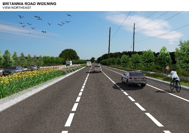 Rendering of the completed Britannia Road