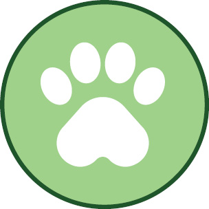 dog paw print icon