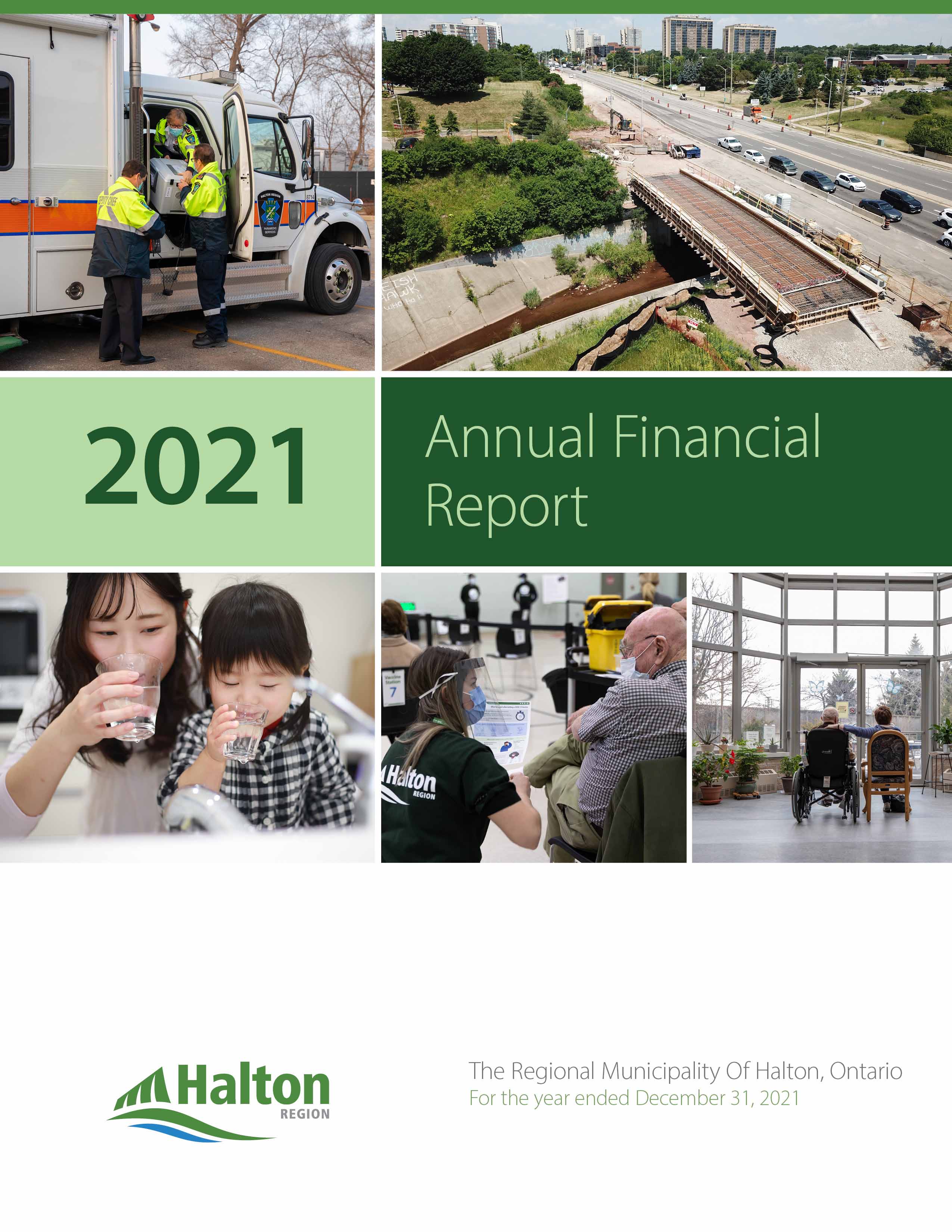 Thumbnail image of the cover of Halton Region's 2021 Annual Financial Report