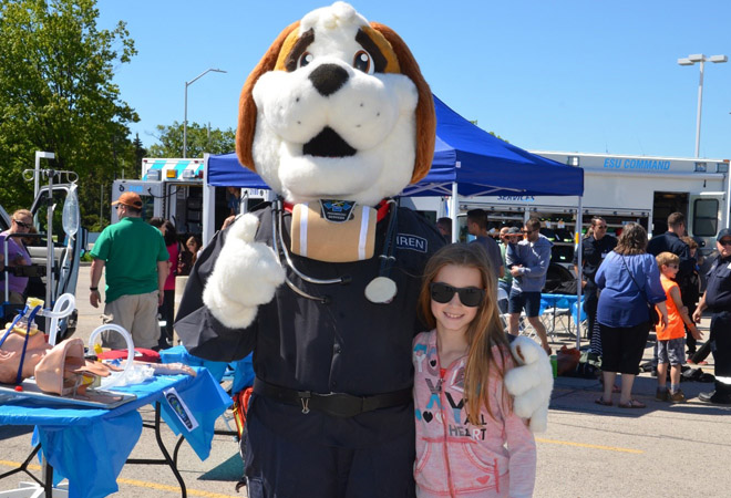 Image of young person with Paramedic mascot