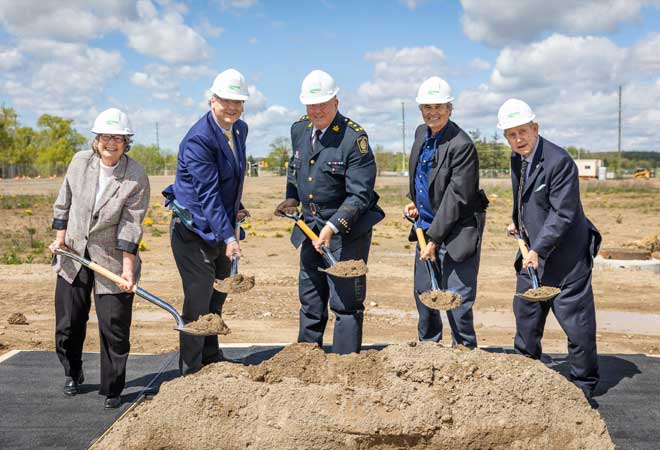 Groundbreaking ceremony for 1 District Police Station in Halton Hills