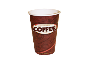 a paper coffee cup