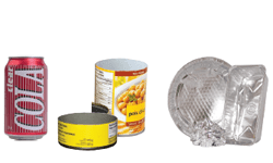 aluminum foil/trays, metal food and beverage cans