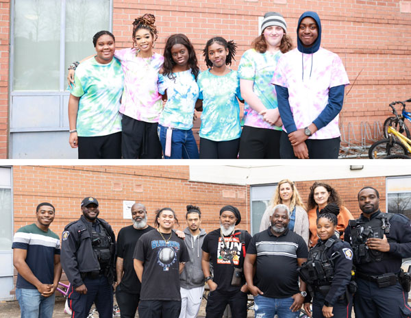 HCHC Youth Council and Local barbers, community officers and HCHC staff.  