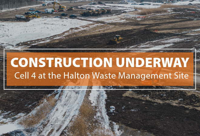 Construction underway cell 4 the Halton Waste Management Site
