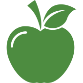 an icon depicting an apple