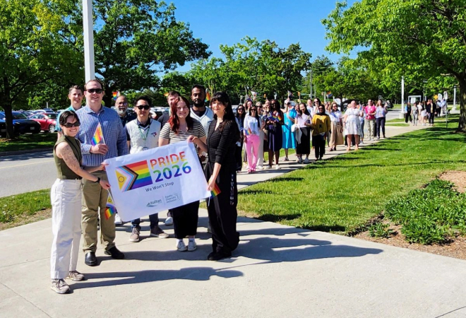 Pride parade around Halton Region centre