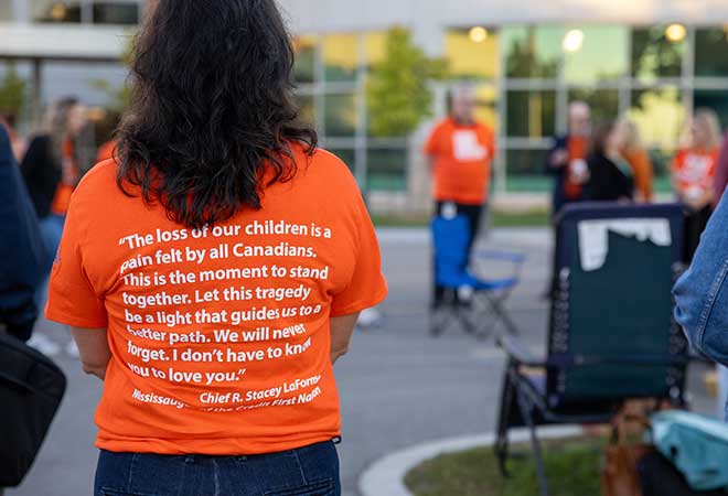 The loss of our children is a pain felt by all Canadians. This is the moment to stand together. Let this tragedy be a light that guides us to a better path. We will never gorget. I don't have to know you to love you.