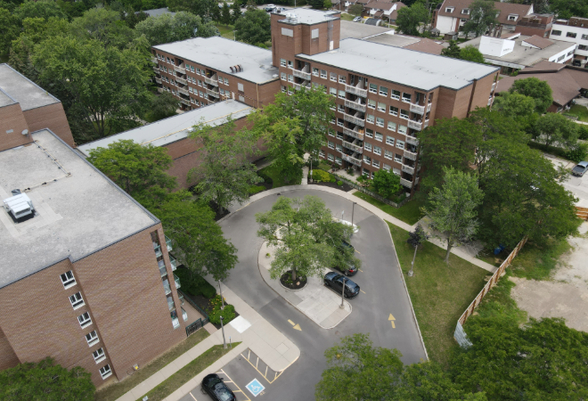 Supportive Housing site at John R. Rhodes Seniors Residence in Oakville. 
