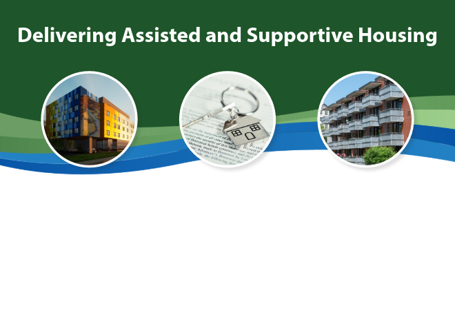 A graphic with photos of recent housing developments