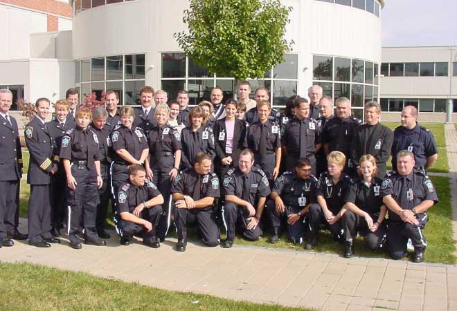 A group photo of Halton's Paramedic Services.