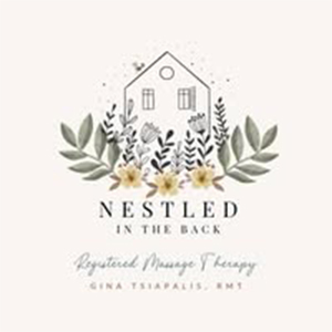 Nestled in the Back Registered Massage Therapy logo