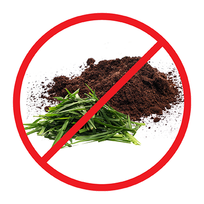 icon of yard waste bag and garbage