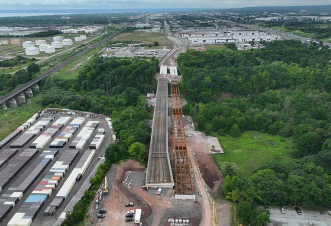 Wyecroft Road Extension and Bridge Project progress