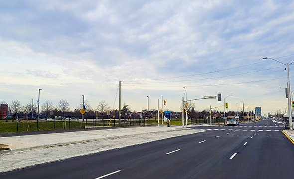 After view of Sheridan College at Ceremonial Road