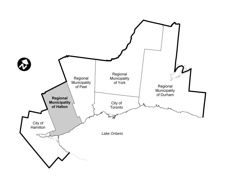 map of GREATER TORONTO AND HAMILTON AREA