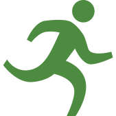 an icon depicting a runner