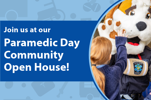 Join us at our Paramedic day community open house.