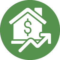 icon of house with money symbol
