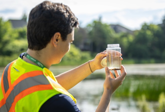 Testing water