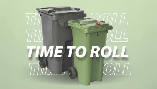 Time to roll. Wheeled carts are coming to your home.