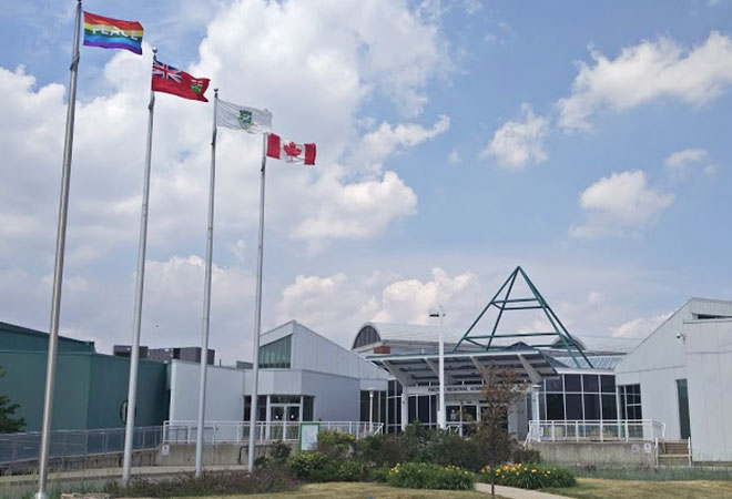 Front entrance to the main office of the Regional Municipality of Halton
