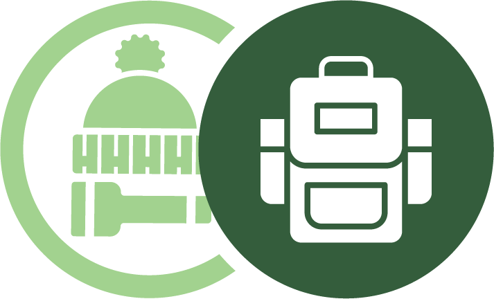 icon depicting a backpack