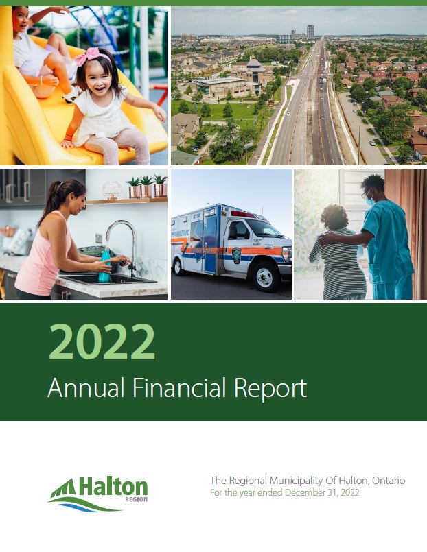 Thumbnail image of the cover of Halton Region's 2022 Annual Financial Report