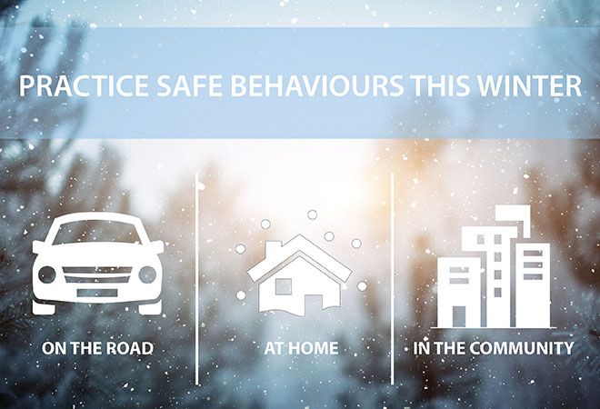 Practice Safe Behaviours This Winter: On the road, at home, in the community