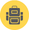 icon of backpack