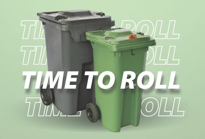 Time to roll text with wheeled carts