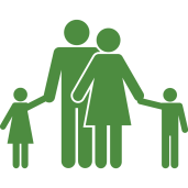 an icon depicting a family