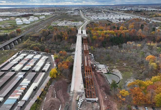 Wyecroft Road Extension and Bridge Project progress