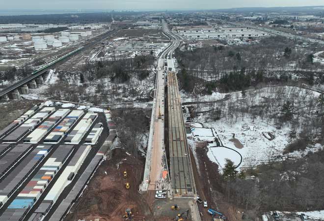 Wyecroft Road Extension and Bridge Project progress